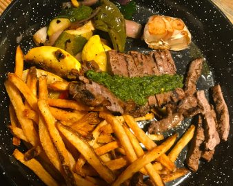 State Of Confusion signature dishes Parilla Steak & Shrimp
Skirt Steak Chimi
Ceviche Sampler